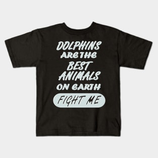 dolphins diving swimming sea mammal Kids T-Shirt